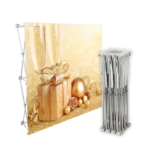 Custom Foldable LED Light Box Aluminum Portable Tension Fabric Trade Show Display