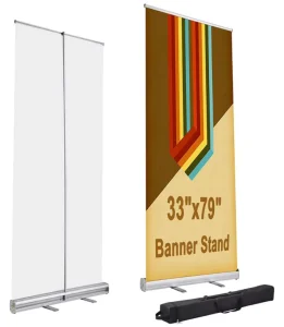 Custom Foldable Roll up Banner with Aluminum Frame Lightweight and Portable for Trade Show & Exhibition Advertising