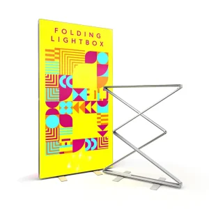 Custom Folding Pop up LED Fabric Lightbox Portable Trade Show Booth Backdrop
