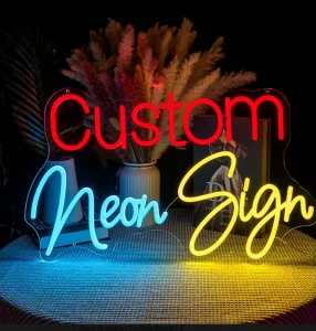 Custom Font LED Neon Sign USB Dimmable Multi-color Neon Light with Bluetooth Control for Home Bar Company Car Advertising Decor