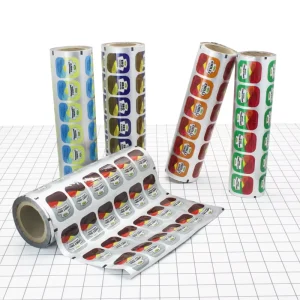Custom Food Grade Soft Foil Laminated Metallized Film Roll for Sandwich Boba BBQ Sauce Trays Lid Sealing with Easypeel