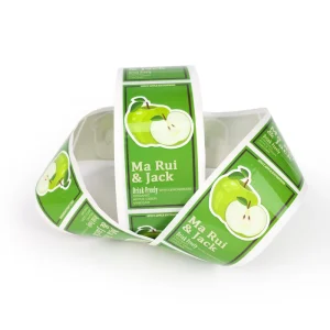 Custom Food Waterproof Self Adhesive Vinyl Bottle Sticker Label UV Printing Glass Bottle Clear PVC Juice Drink Label