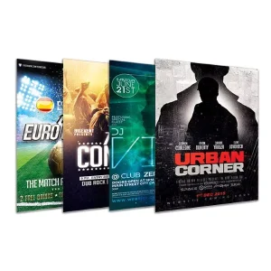 Custom Four Color Digital Printing Poster for Advertising A0 A1 A2 A3 A4 Size