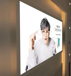 Custom Frameless Aluminum Fabric LED Light Box Wall Mounted Advertising Poster Display Light Box