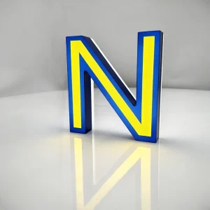 Custom Front & Back Lit Mini LED Acrylic Letter Sign UV Printed Business Logo for Outdoor Indoor Storefront