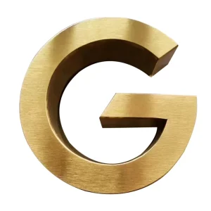 Custom Front Signboard Borderless Letters Acrylic Stainless Steel Brass Solid Frosted Crystal Jelly Advertising Lighting