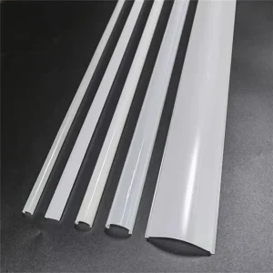Custom Frosted Extrusion Diffuser Cover For LED Lighting Linear Strip Lamp Aluminum Channel Fixture
