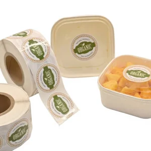Custom Fruit Vegetables Fresh Juice Food Box Labels Eco Friendly Resistance Waterproof Adhesive Sticker for Fruit