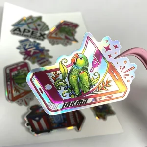 Custom Full Cartoon Sticker Printing with Hot Stamping Silk Screen Thick UV and Laser Adhesive Labels