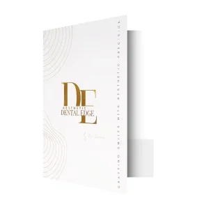 Custom Full Color A4 2 Pocket Presentation Folder Glossy Matte Lamination Gold Foil Logo Paper Document File Folder for Business