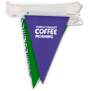 Custom Full Color Digital Printed Pennant Banners Backstroke Bunting Flags Modern Style for Promotional Events