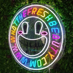 Custom Full Color Neon Letters Sign Flexible Indoor Outdoor LED Light Strip Home Wedding Party Decoration Made Acrylic Companies