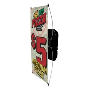 Custom Full Color Printed Human Billboard Promotional X Shaped Knapsack Backpack Moving Walking Flag Banner Display Signs