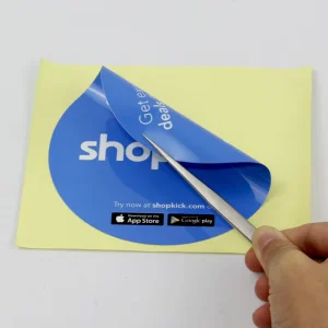 Custom Glass Door Design Logo Vinyl Waterproof CMYK Double Sides Printing Static Cling Label Sticker