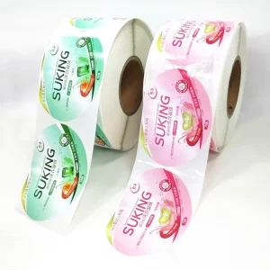 Custom Glossy Lamination Adhesive Vinyl Waterproof Resistant Logo Sticker for Perfume Lipstick Skin Care & Toothpaste