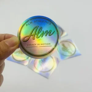 Custom Glossy Transparent Adhesive Vinyl Waterproof Candle Jar Labels with Gold Foil Stamping 100 Pcs