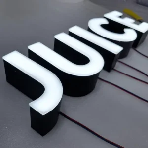 Custom Glowing Acrylic Light Sign 3D Channel Letters LED Illuminated Store Front Sign LED Logo Sign for Business Signage Outdoor