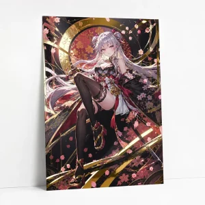 Custom Gold Foil Art Prints Paper Poster Game Movie Anime Merch Goodies 350GSM Cardstock Fanart Illustration Expo Print Posters