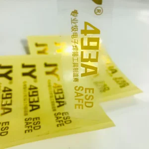 Custom Gold Foil Stamped Waterproof Transparent Vinyl Logo Labels for Cosmetic Perfume Bottles