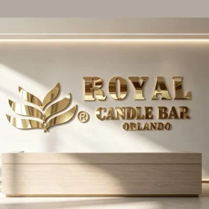 Custom Gold Metal Sign Stainless Steel Logo Company Office Wall Name Board Business 3D Gold Letter Signage Indoor Outdoor Use