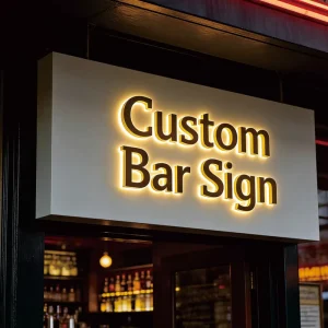 Custom Golden Illuminated Beauty Salon Back LED 3D Sign Board Barber Shop Acrylic Sign Outdoor Waterproof High Visibility