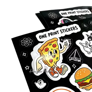 Custom Graffiti Cartoon Animation Die Cut Vinyl Sticker UV proof Waterproof Gloss Notebook Water Bottle Decoration Custom Labels