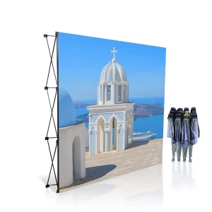 Custom Graphic Banner Party Trade Show and Party Equipment Adjustable Frame Show Backdrop Booth Display Racks Stand