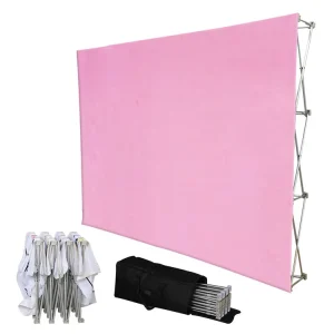 Custom Graphic Banner Stand Frame Telescopic Trade Show and Party Equipment Display Backdrop Wall Banner Display Trade Show Sign