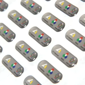 Custom Graphic Overlay Adhesive Decorative Heat Resistant Waterproof Elevator Stickers 3D Epoxy Sticker Sheet Machine Instrument