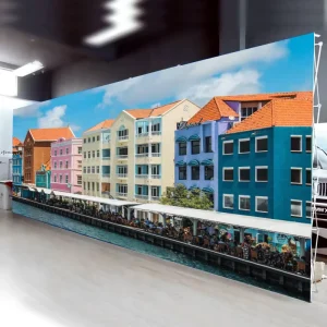 Custom Graphic Trade Show and Party Equipment Frame Banner Telescopic Display Racks Backdrop Show Foldable Banner Stand