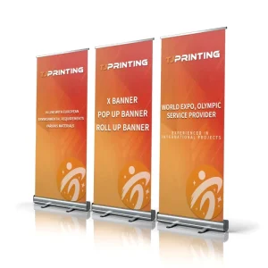 Custom Graphic X Banner Display Factory Price 80cm X 200cm Roll up Banner Stand pull up Banner