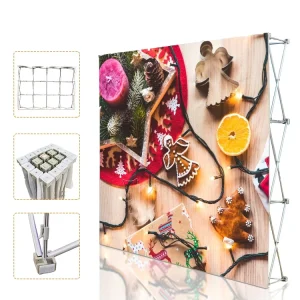 Custom Graphics Pop up Exhibition Booth Trade Show and Party Equipment Display Backdrop Show Wall Banner Stand Trade Show Sign