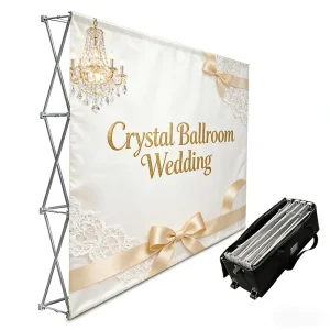 Custom Graphics Portable Backdrop Booth Display Stand Trade Show and Party Equipment Exhibition Curved Banner Stand Wall Booth