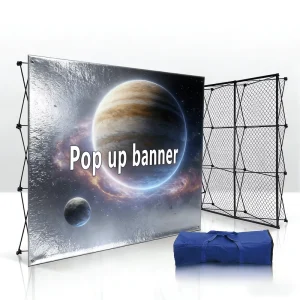 Custom Graphics Trade Show and Party Equipment and Store Reusable Straight Backdrop Metal Display Racks for Shops