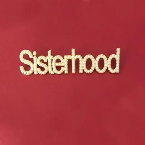 Custom Greek Sorority Club Symbol Letter Pearl Brooches Sisterhood Pin