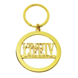 Custom Handbags Chain Label Brand Logos Gold Plated Purse Accessory Metal Hollow Letter Tags Round Shape Hang Plate