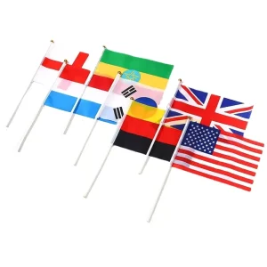 Custom Handheld Flags Custom Flags From Around the World Handheld Cheering Flags Mini National Flags