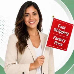 Custom Handheld Waving Flags Factory Supply Digital Printed Polyester Flags for National Holidays and Events Bulk Orders