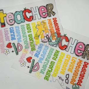 Custom Heat Transfer Sticker for T Shirts Washable Waterproof Logo Iron Printing for Mother’s Day Teachers’ Day