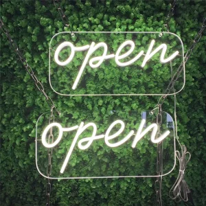 Custom High Quality Bright Flexible Silicon Neon Letters Led Neon Light Open Sign