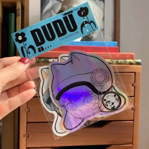 Custom High Quality Printed Label Transparent Die Cut Sticker Set UV Self Adhesive Waterproof Die Cut Vinyl Sticker Creator