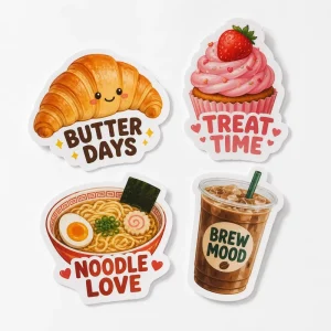 Custom High-Quality Printed Self-Adhesive Friendly Cutting Color Glossy Stickers Waterproof