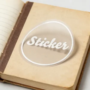 Custom High Quality Transparent Sticker Packaging Box Label Round Waterproof Durable Scratch Resistant Vinyl Hot Silver Label