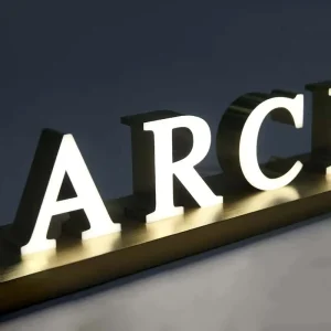 Custom High-brightness Edge-less Illuminated Sign Led Letter Sign Logo Sign 3D Led Letters