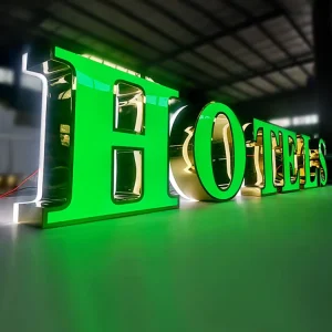 Custom High-end LED Sign Board for Outdoor Brand Shop Large Illuminated Electronic Signs Channel Letter for Building