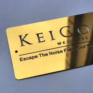 Custom Hollow Logo Gold Mirror Stainless Steel Nameplate Laser Cut Out Label Sign for Equipment