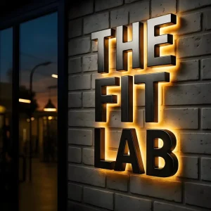 Custom IP65 Waterproof Stainless Steel Side Perforated 3D Letters with LED Lights for Office Decoration Eco Friendly