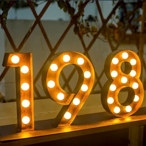 Custom Illuminated Bulb Signs Marquee love Letters Wedding bar Outdoor LED Light up Freestanding Sign