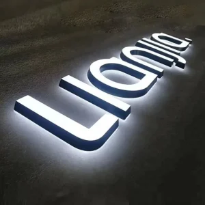 Custom Illuminated Mini Character Front Lit Back Lit 3D LED Logo Letter Sign Acrylic Letters