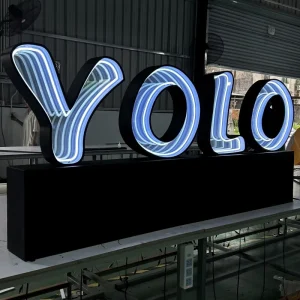 Custom Indoor PVC Advertising Letters Logo LED Illuminated Acrylic Decorations for Office Retail Shops Birthday Party